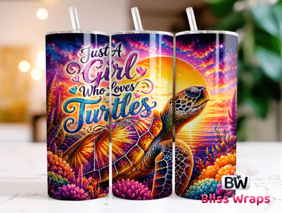 Download Sea Turtle Tumbler Wrap PNG - Premium Resources