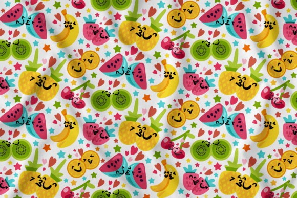 Download Kissing Fruits Seamless Pattern - Premium Bundle