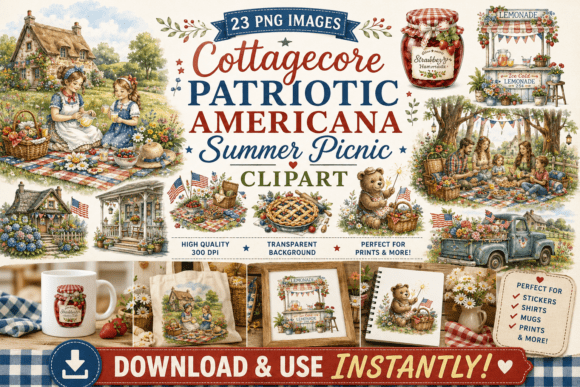 Download Cottagecore Patriotic Americana Summer - Patriotic americana Collection