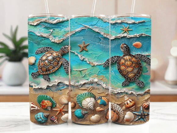 Download Sea Turtle Tumbler Wrap PNG Ocean - Sea turtle tumbler wrap Collection