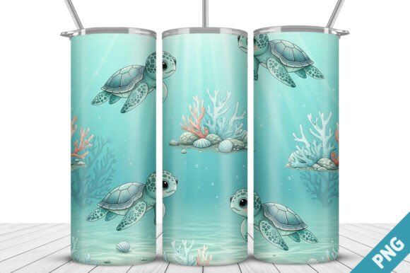 Download Ocean Sea Turtle Tumbler Wrap - Sea turtle tumbler wrap Collection