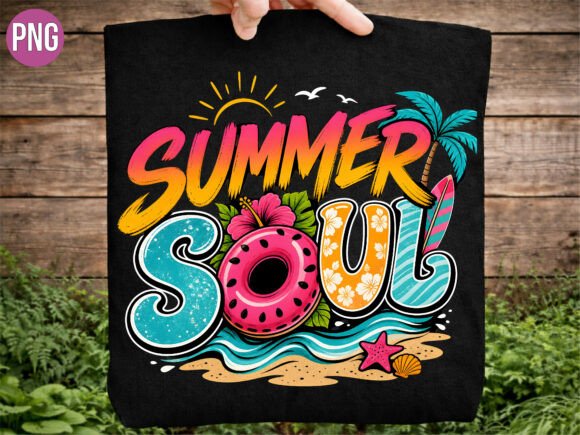 Download Retro Summer Soul Beach Life PNG Tshirt - Beach life Collection
